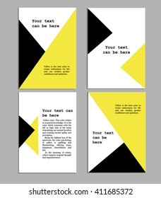 Set of  universal printable cards. Templates for  brochure, flyer, , banner, poster, card,  placard, catalog. Vector illustration