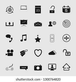 Set of universal and standard social media and network icons.