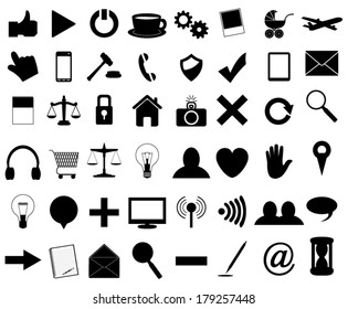 set of universal web icons 