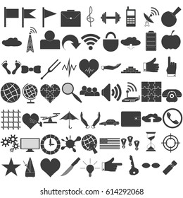 Set of universal web icons.