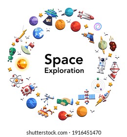 Set of Universe Infographics - Solar system, Planets comparison, Sun and Moon Facts, Space Junk made by man, Big Bang Theory, Galaxies Classification, Milky Way Rocket etc.
