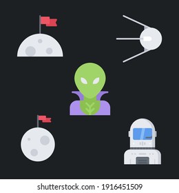 Set of Universe Infographics - Solar system, Planets comparison, Sun and Moon Facts, Space Junk made by man, Big Bang Theory, Galaxies Classification, Milky Way Rocket etc.