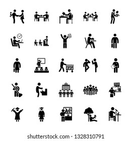 Set University Pictograms Stock Vector (Royalty Free) 1328310791 ...