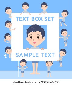 A set of unpaid avatar man with a message board.Since each is divided, you can move it freely.It's vector art so easy to edit.