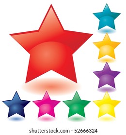 Set of unusual multicolored buttons, part 2, vector illustration