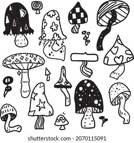 Set of unusual mushrooms with patterns
mushroom patterns patterns prints cooking mushrooms magic magic nature natural plants graphics