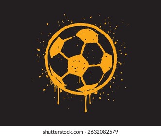 Set of urban graffiti-style icons in editable EPS vector format. Spray-painted illustrations featuring a soccer ball, basketball, trophy, crown, mobile phone, and peace hand gesture (two fingers up).