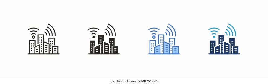 Set of urbanist icon collection in multiple style. Icon suitable for web and mobile application