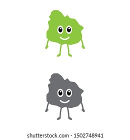 a set of Uruguay map mascots