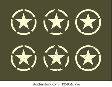 Military star .ai Royalty Free Stock SVG Vector