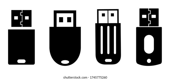 Icono de la unidad flash USB 