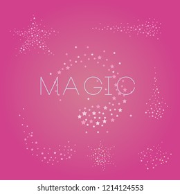 Set of useful magical glitter effect
