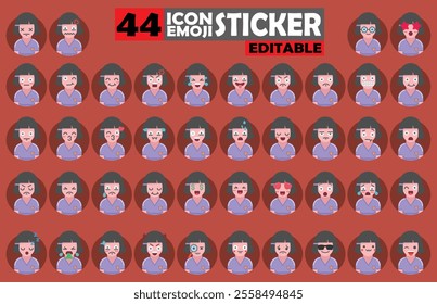 Set of user avatar Football Player Emoji Sticker Icon Set – Expressive Cartoon Faces Football Player for Social Media, Apps, and Creative Designs