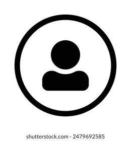 Conjunto de colección de iconos de usuario. Icono de avatar del usuario con círculo. Ilustración vectorial. 