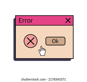 A set of user interface elements, UI and UX themes. In the vaporwave style of the 80-90s, retro collage. Vector illustration 