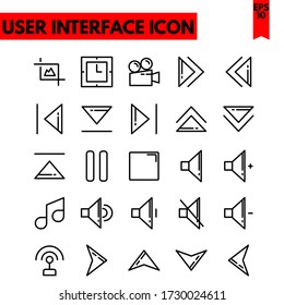 Set of user interface icon, user interface, business