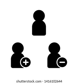 set of user web icons isolated on white background. vector Illustration.