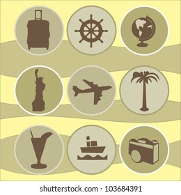 set vacation icons