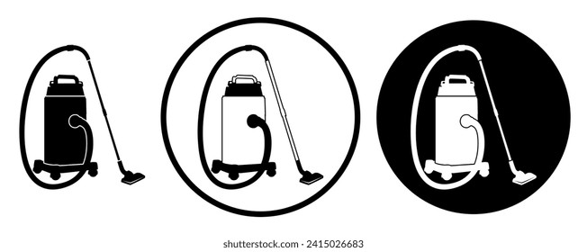 Set-Staubsauger-Haushaltsreinigungssymbol Vektorgrafik