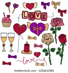 set for Valentine Day 