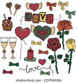 set for Valentine Day 
