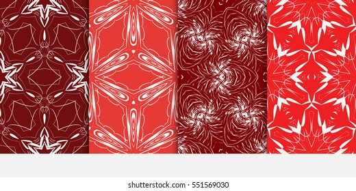 set of Valentine Day romantic vector geometric background. Floral ornament. rose color. for invitation, bridal, wedding, wallpaper