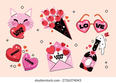 Set of Valentine Love Props