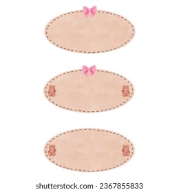 Set of Valentine tag, for decoration invitation and greetings