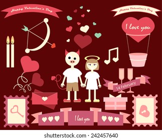 set for Valentine's day