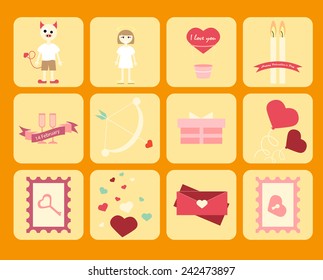 set for Valentine's day