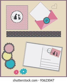 set of valentine`s day