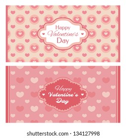 Set of valentine's day card