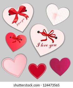 set of valentine's day cards, vector illustration eps 10