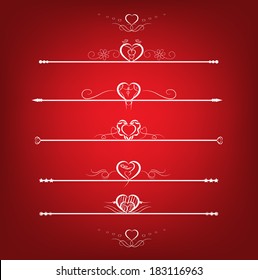 Set Valentines Day Design Elements