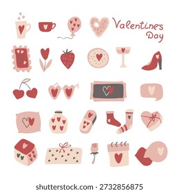 set Valentine's Day elements