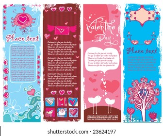 Set of Valentine's day grunge banners 2.  To see similar, please VISIT MY GALLERY.

