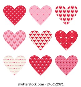 Corazones del Día de San Valentín - en vector