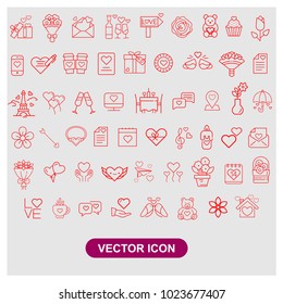 Set Valentine's Day Icon