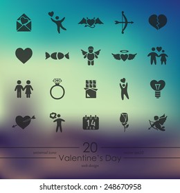 Set of Valentine's Day icons