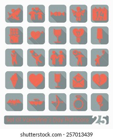 Set of Valentine's Day icons