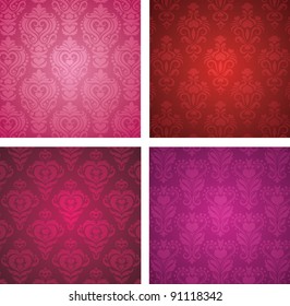 Set of a Valentine's day wallpapers.