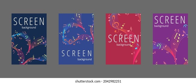 Juego de banners web del día de San Valentín o tarjetas de felicitación. Ilustración vectorial.