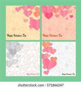 Set valentines day and weeding design elements. Vector illustration.for Background and text 
