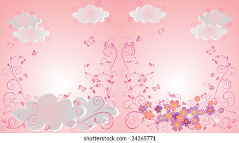 Set of valentin's day background