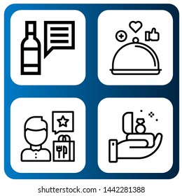 Set of validation icons such as Review, Proposal , validation