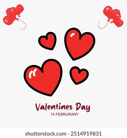 Un conjunto de colección del día de San Valentín