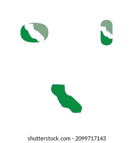 Inspiración en el diseño del logotipo del icono del mapa de vallejo california