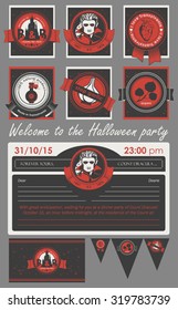 Set Vampire Halloween party