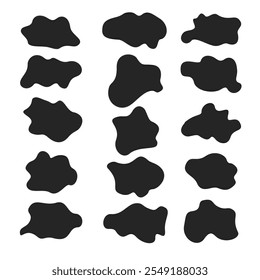 Set of variant organic shapes vector
