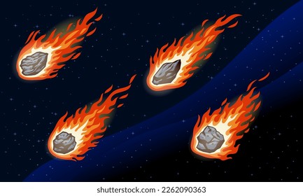 set of variation of Fiery Meteor